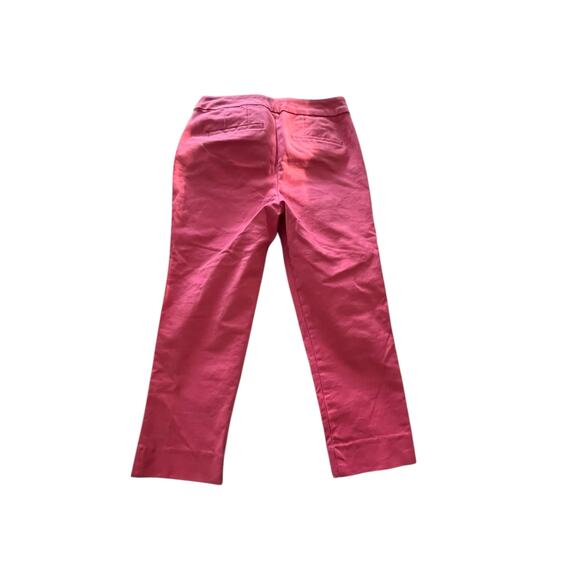 Boden Hot Pink Straight-Leg Pants Size 6R – Cotton Blend with Stretch - Picture 2 of 7